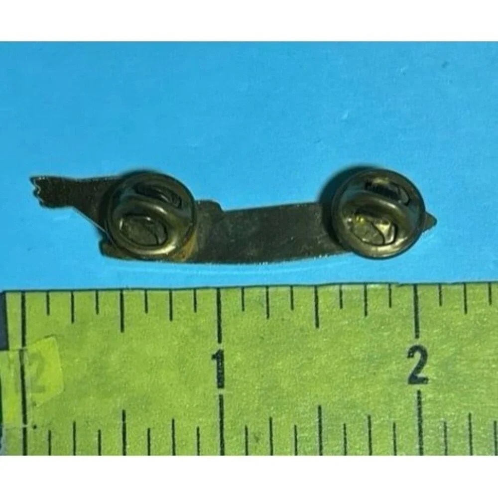 Airliner enameled Double post back Pin EUC
